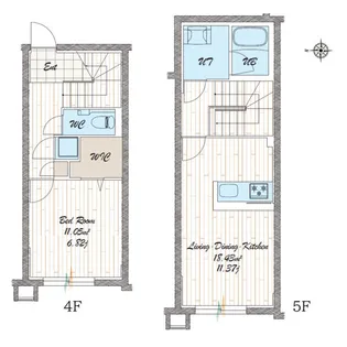 quador noie 池下【403号室】の間取り