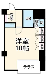 ヴェルビュ二条城東【1階】の間取り