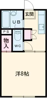 久保田ハイツ2号館【211号室】の間取り