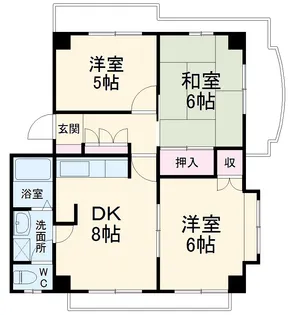 第3あかつき【2階】の間取り