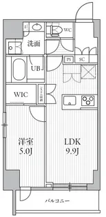 シーズンフラッツ滝野川【15階】の間取り