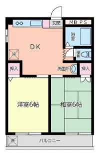 コーポマキ【202号室】の間取り