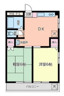 コーポマキ【302号室】の間取り