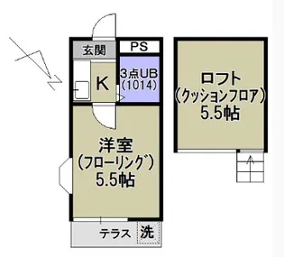 ハイムトレンディⅡ【1階】の間取り
