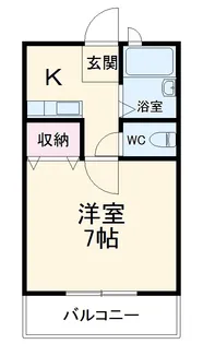 マーブル武蔵浦和【1階】の間取り