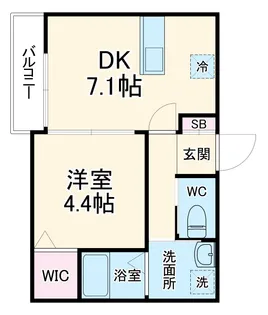 アーバンテラス黒砂台【2階】の間取り