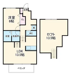サンドラコ【2階】の間取り