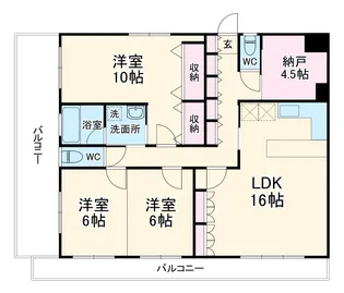 トレ・ベール【507号室】の間取り