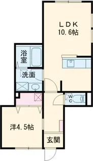 スカイハイツ【1階】の間取り