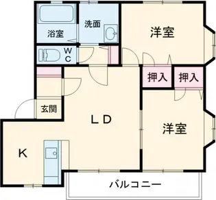 ファミーユB【201号室】の間取り