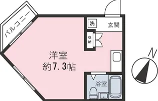 SAハウス【203号室】の間取り