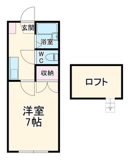 レオパレスさんわ大和田第8【1階】の間取り