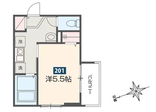 MELDIA幕張【2階】の間取り