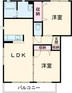 ヴィラーチェC【202号室】の間取り