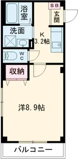 アメニティコートウエスト上落合【1階】の間取り