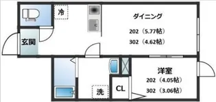 HANA王子【202号室】の間取り