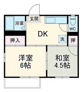 アルブルⅠ【2階】の間取り