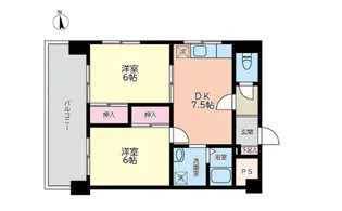 マルトミ宮前【3階】の間取り