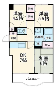 NSパークハイム【1階】の間取り