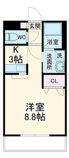 ジェーナス【103号室】の間取り