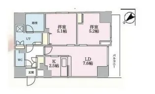 プレール・ドゥーク南千住【5階】の間取り