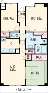 グランドアベニュー【303号室】の間取り
