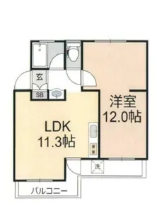 稲毛団地9号棟【203号室】の間取り