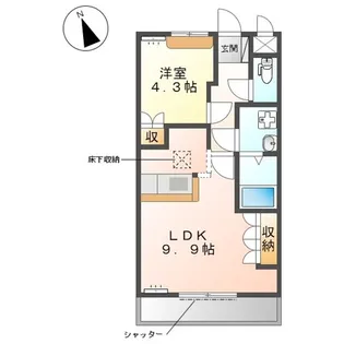 WAM【1階】の間取り