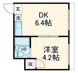 壬生ハイツ【1階】の間取り