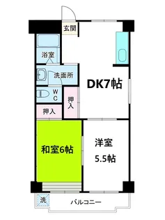 末広コーポ【4階】の間取り