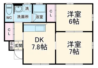レジデンス大巌寺【1階】の間取り