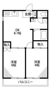 レナジア保木間【301号室】の間取り