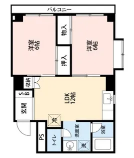 レナジア保木間【5階】の間取り