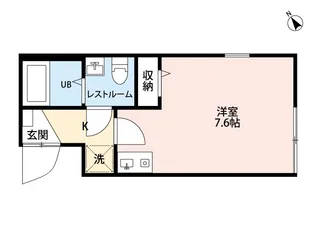 アルファキューブ上十条【402号室】の間取り