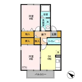 イーグルガーデン B【1階】の間取り