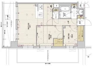 アスヴェル京都西大路SOUTH【604号室】の間取り