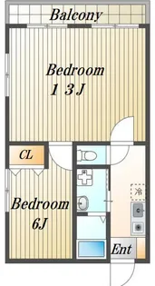 メゾンミユキⅠ【3階】の間取り
