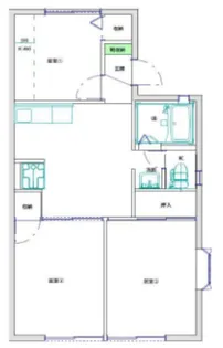 グリーンパークタカノ【1階】の間取り