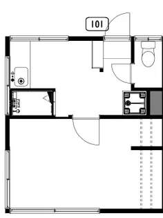 アカゲラの家(D)【101号室】の間取り