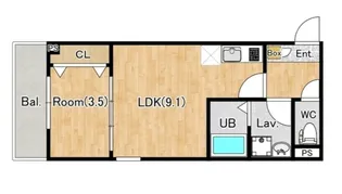 (仮称)ジーメゾン所沢若狭【3階】の間取り