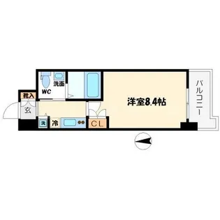 Gramercy Nipponbashi【10階】の間取り