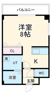 シャンブル萱島【2階】の間取り