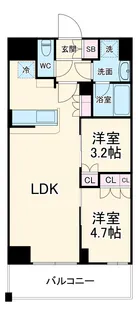 La Clair南浦和【7階】の間取り