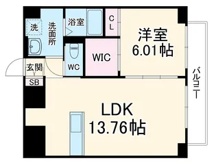 EN NAKAZAKI【4階】の間取り