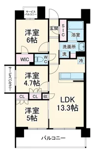RJRプレシア川口【5階】の間取り