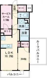 LUMINOUSつつじヶ丘【5階】の間取り