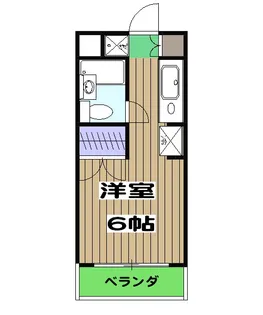 ハイブリッジF【204号室】の間取り