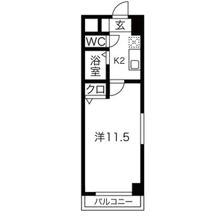 岡地レジデンス笹島【8階】の間取り