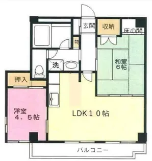 日進コーポ【2階】の間取り
