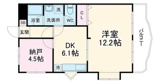 座間グリーンヒル【405号室】の間取り